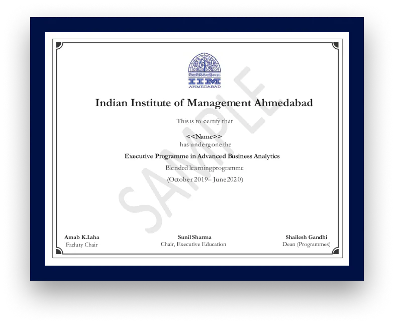 Blended MBA in Business Analytics & AI