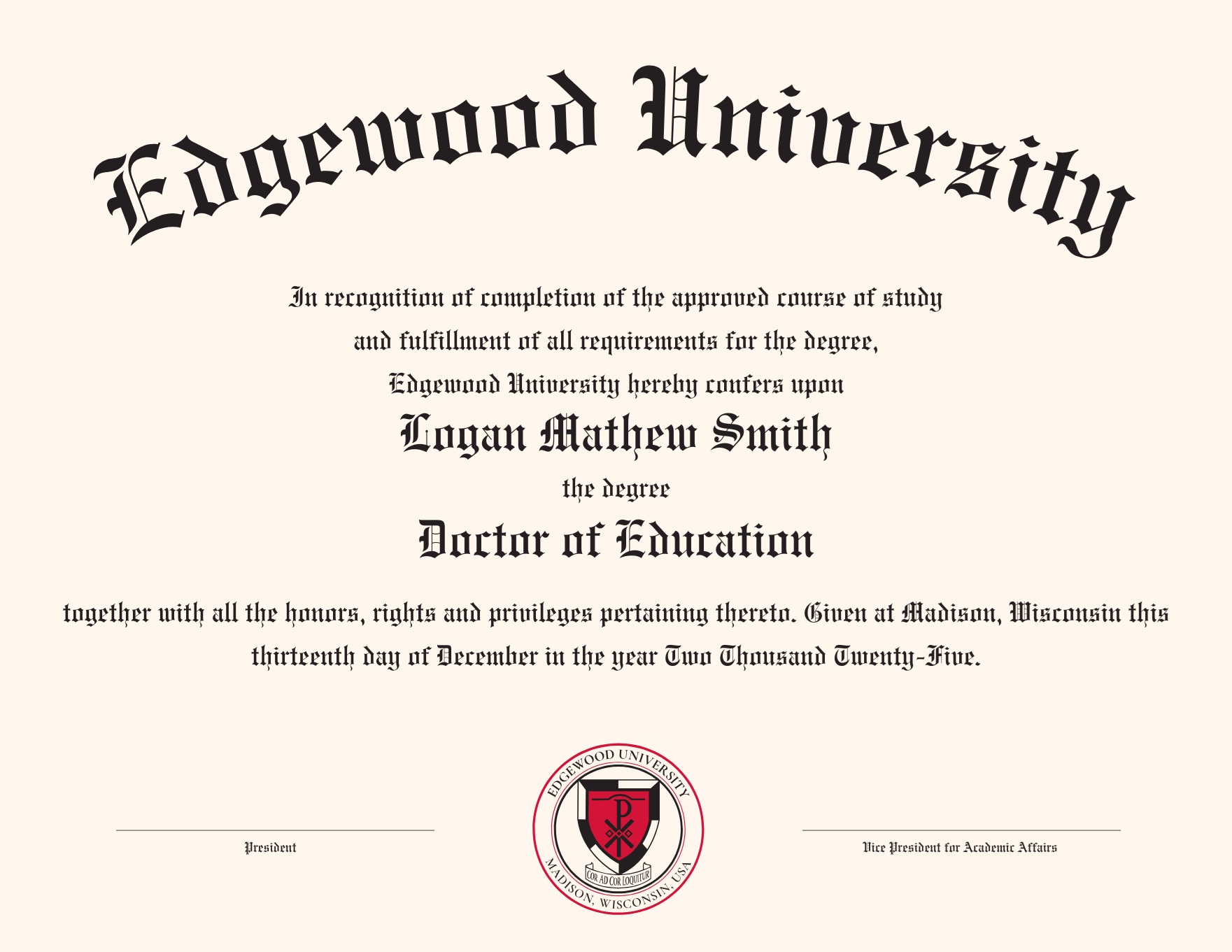 Doctor of Education (Ed.D.)