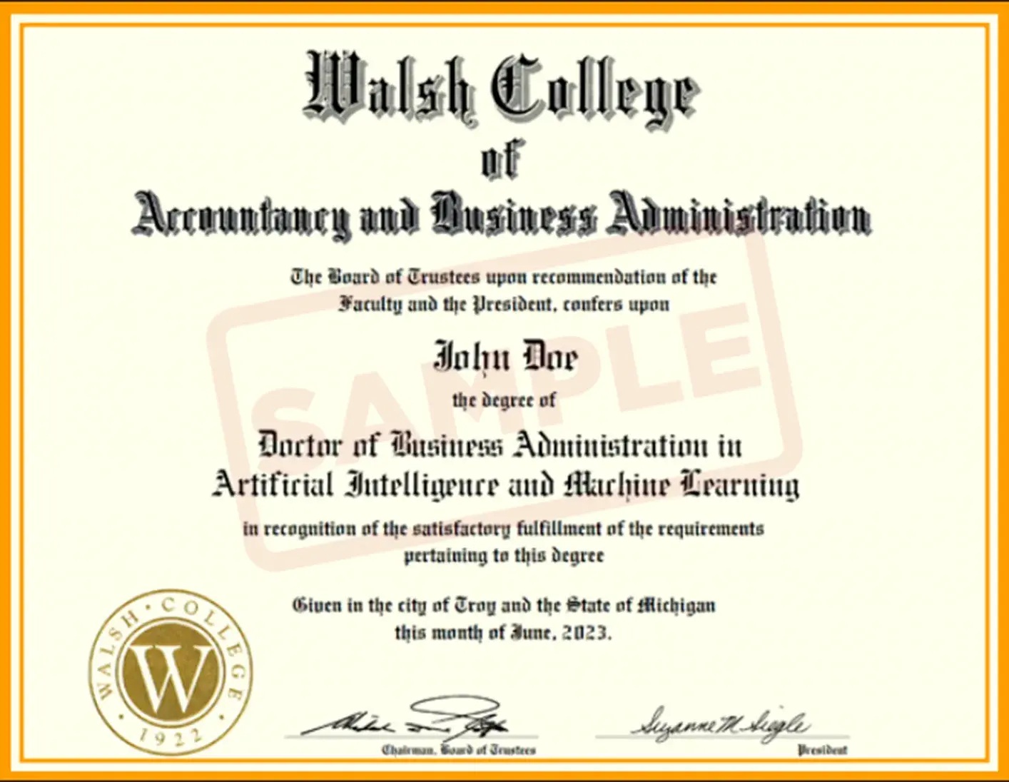 Doctor of Business Administration in AI&ML